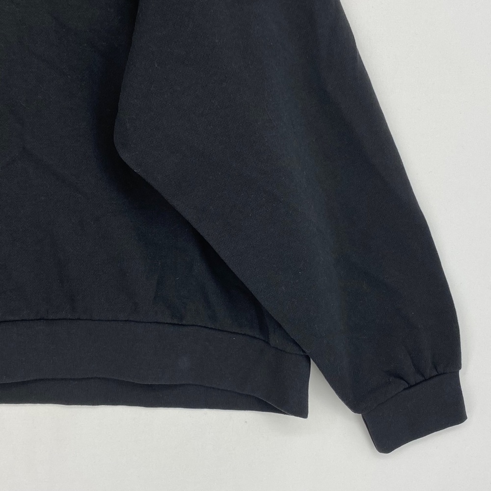 Levi's Womens Sz 2X Trendy Logo Pullover Sweatshirt Black Long Sleeves Cropped - Picture 3 of 9
